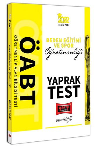 2022 ÖABT Beden Eğitimi ve Spor Öğretmenliği Yaprak Test Yargı Yayınları