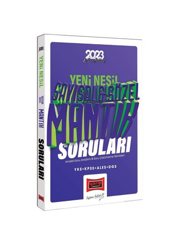2023 KPSS YKS ALES DGS Yeni Nesil Tamamı Çözümlü Sayısal ve Sözel Mantık Soruları Yargı Yayınları