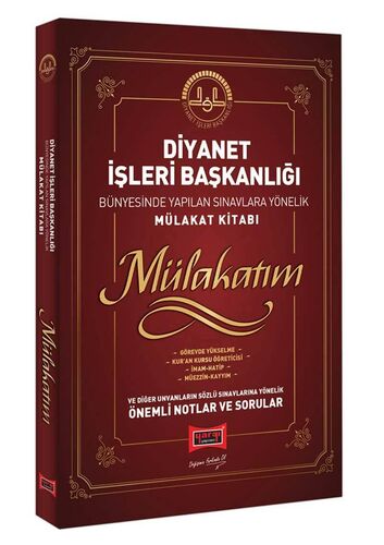 Diyanet İşleri Başkanlığı Bünyesinde Yapılan Sınavlara Yönelik Mülakat Kitabı Yargı Yayınları