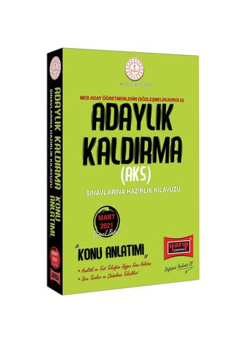 MEB Adaylık Kaldırma (AKS) Sınavlarına Hazırlık Kılavuzu Konu Anlatımı Yargı Yayınları