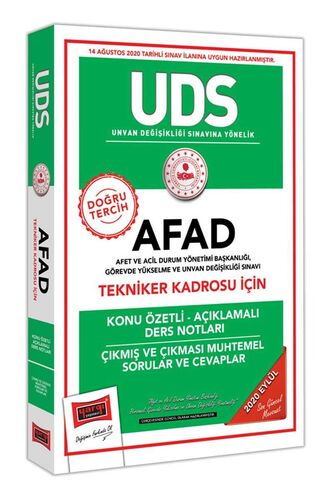 UDS AFAD Tekniker Kadrosu İçin Konu Özetli Çıkmış ve Çıkması Muhtemel Sorular Yargı Yayınları UDS AFAD Tekniker Kadrosu İçin Konu Özetli Çıkmış ve Çıkması Muhtemel Sorular Yargı Yayınları